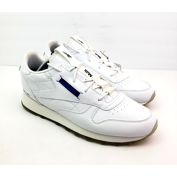 Reebok Milk Makeup Classic Vegan Mens Size 11.5 White Lifestyle Sneaker Shoes - Picture 1 of 15